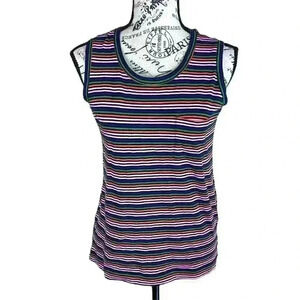 Madewell stripes SCOOP NECK tank top